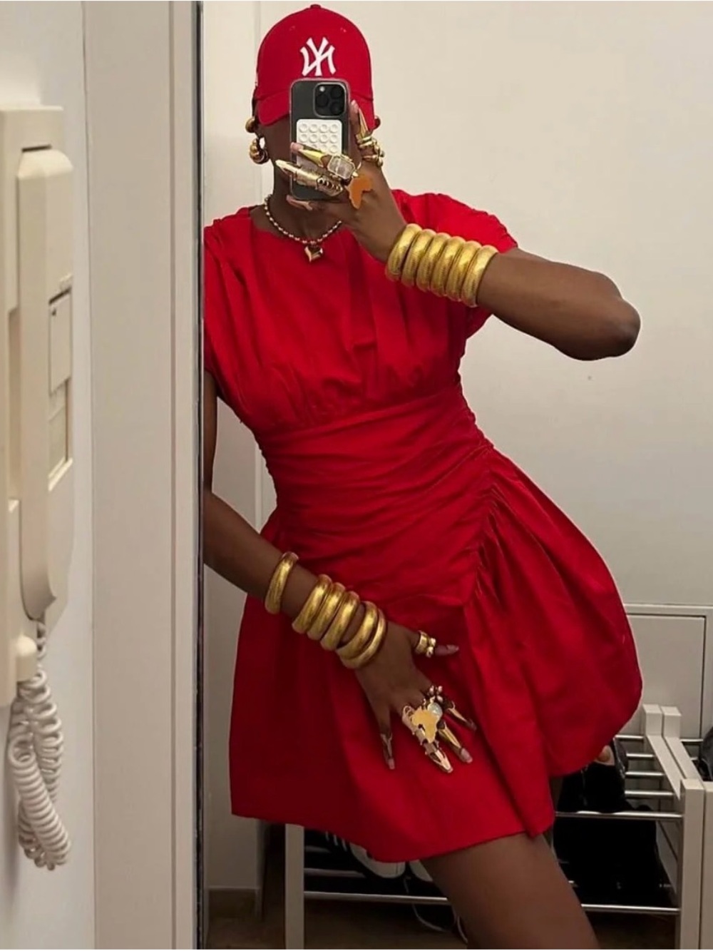 Kai Collective Adesuwa Red Dress - Picture 3 of 10